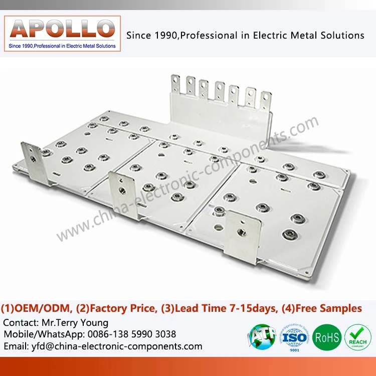 Three-layer laminated busbar