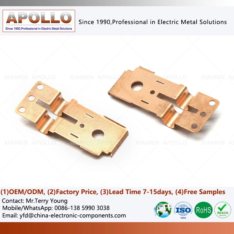 Electrical Contact Metal Copper Stamping Parts Electrical Contact Metal Copper Stamping Parts