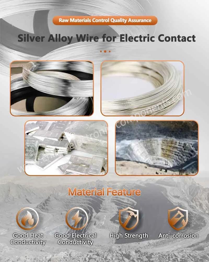 Silver Alloy Raw Material for Trimetal Rivets Silver Alloy Raw Material for Trimetal Rivets