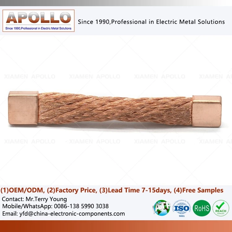 Flexible Copper Braided Electrical Connectors Flexible Copper Braided Electrical Connectors