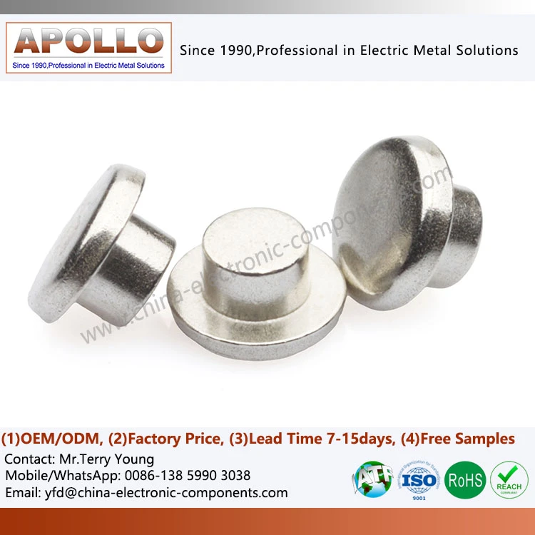 Ag Solid Silver Electrical Contact Ag Solid Silver Electrical Contact
