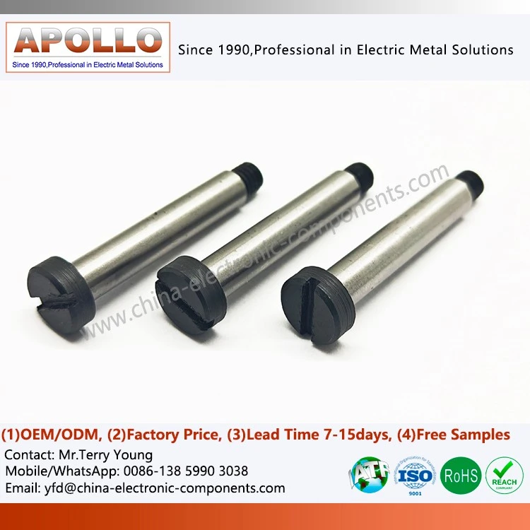 Slotted Knurled Step Pin