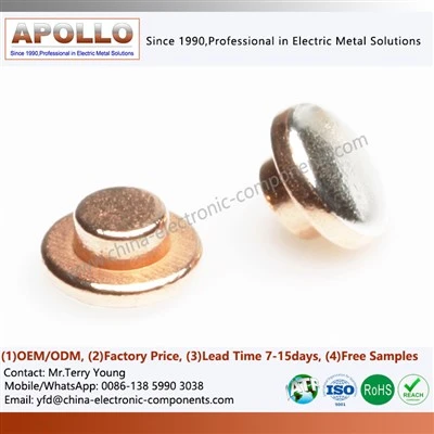 Contacte din argint bimetal